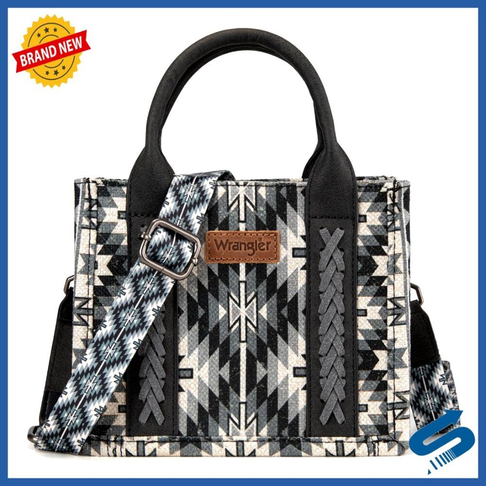 Mini Tote Bag Western Crossbody Purse Aztec Print Top Handle Handbag